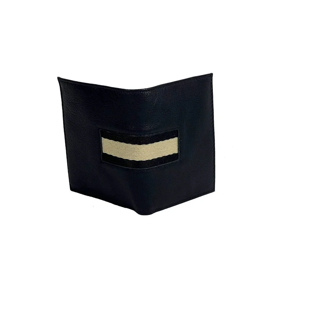 1 LIKE NO OTHER Mens Leather Bi-fold RFID Wallet Card ID Carrier Black NWOT